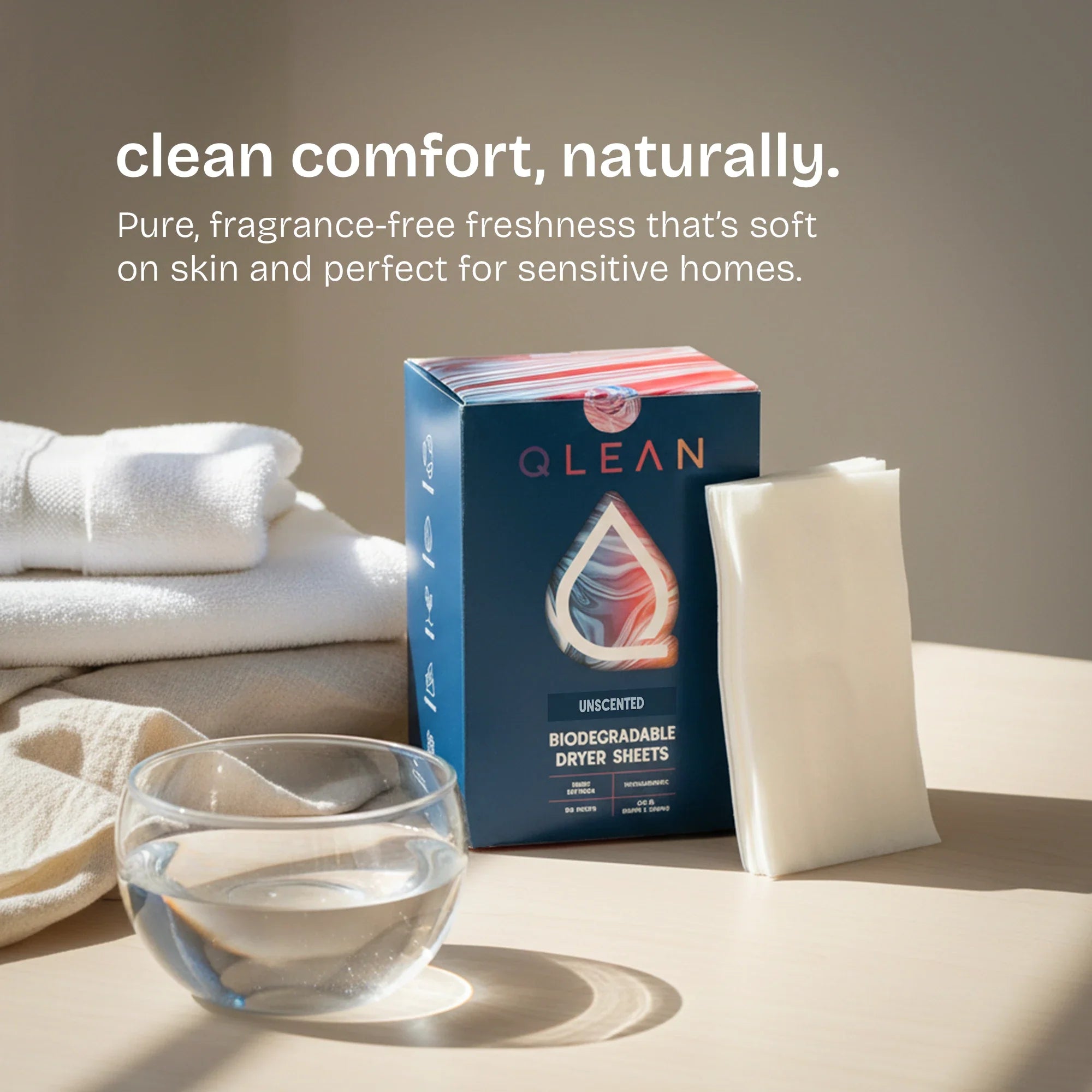 Biodegradable Dryer Sheets - Unscented