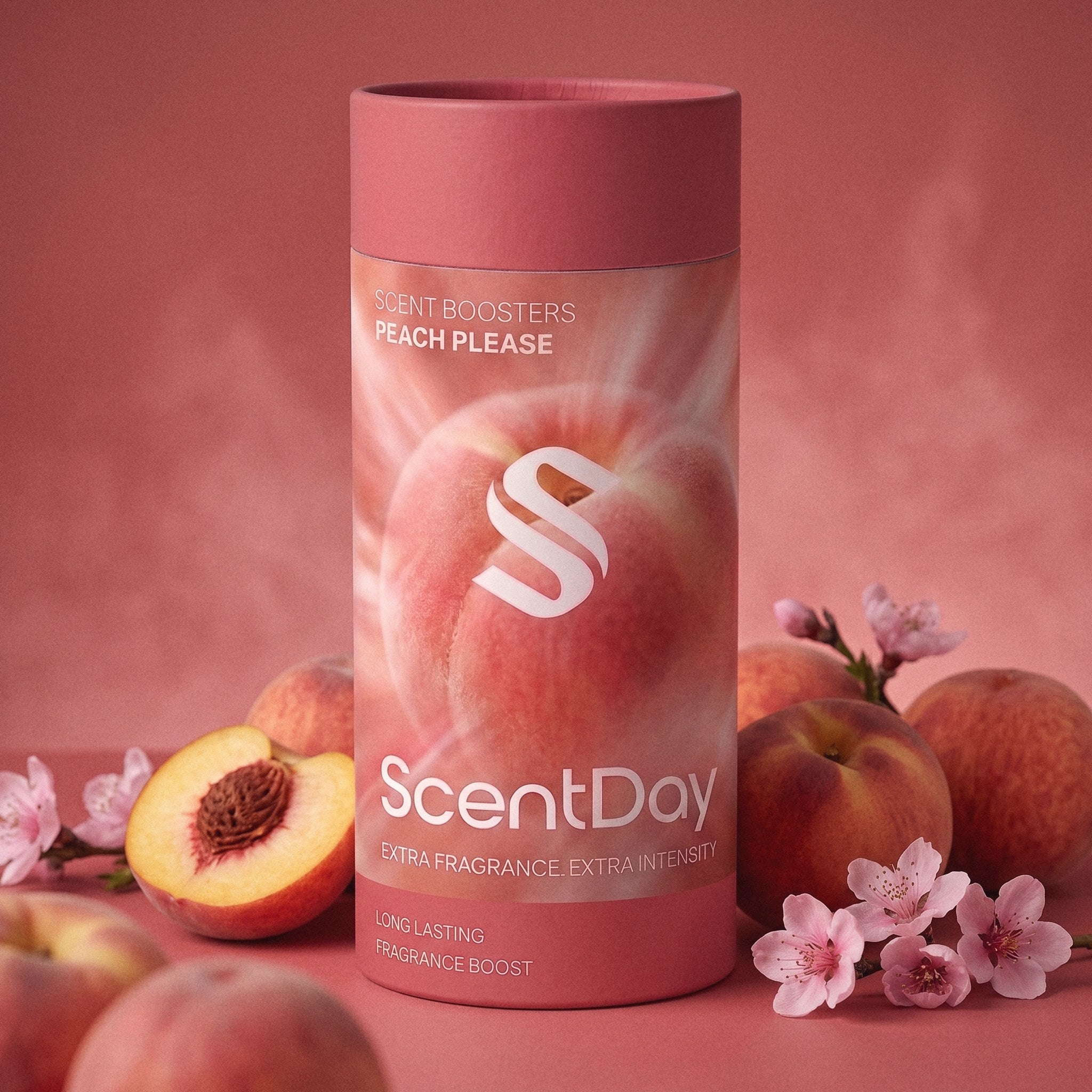 ScentDay Peach Please in-wash scent booster with fresh peaches