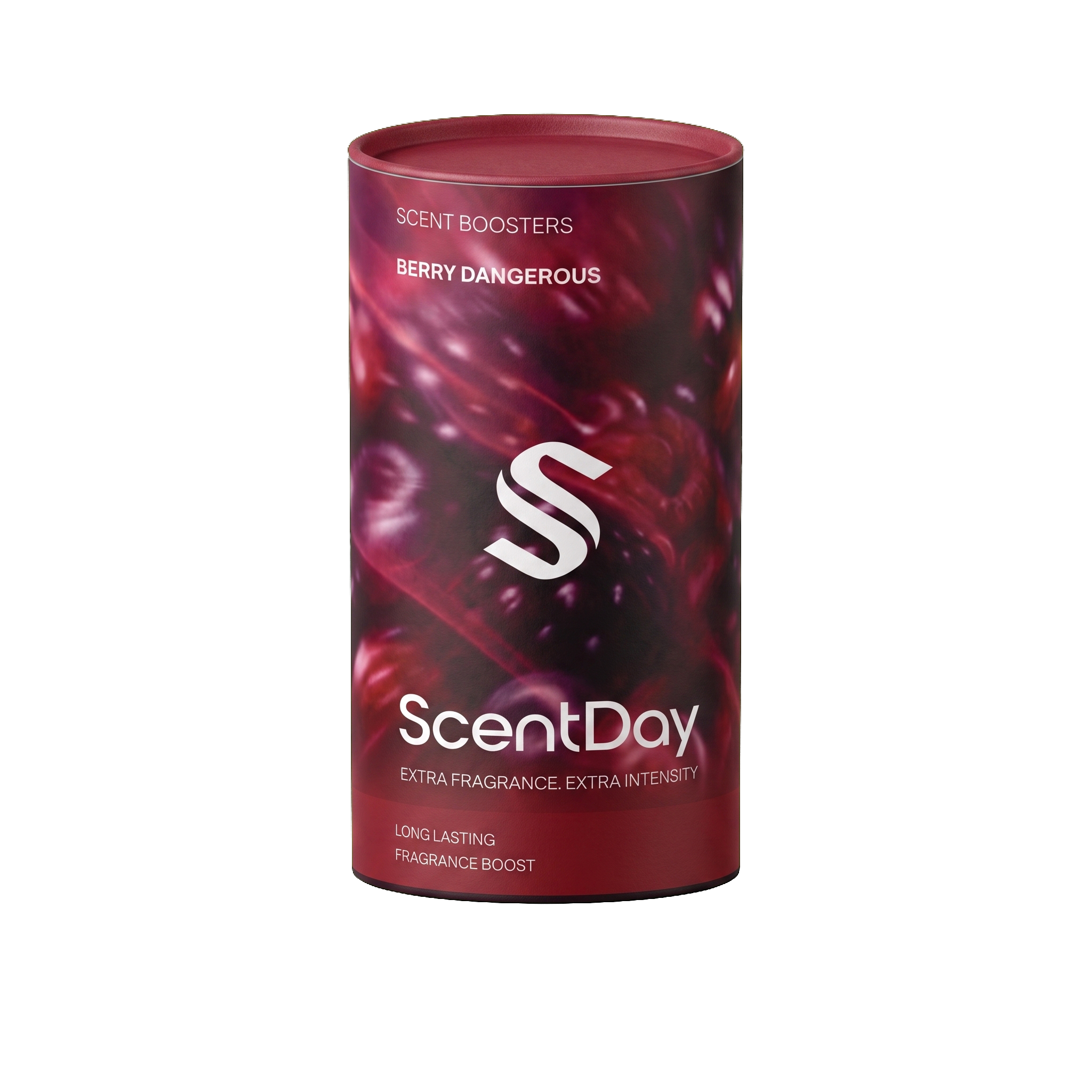ScentDay In-Wash Scent Booster – Berry Dangerous canister, transparent background