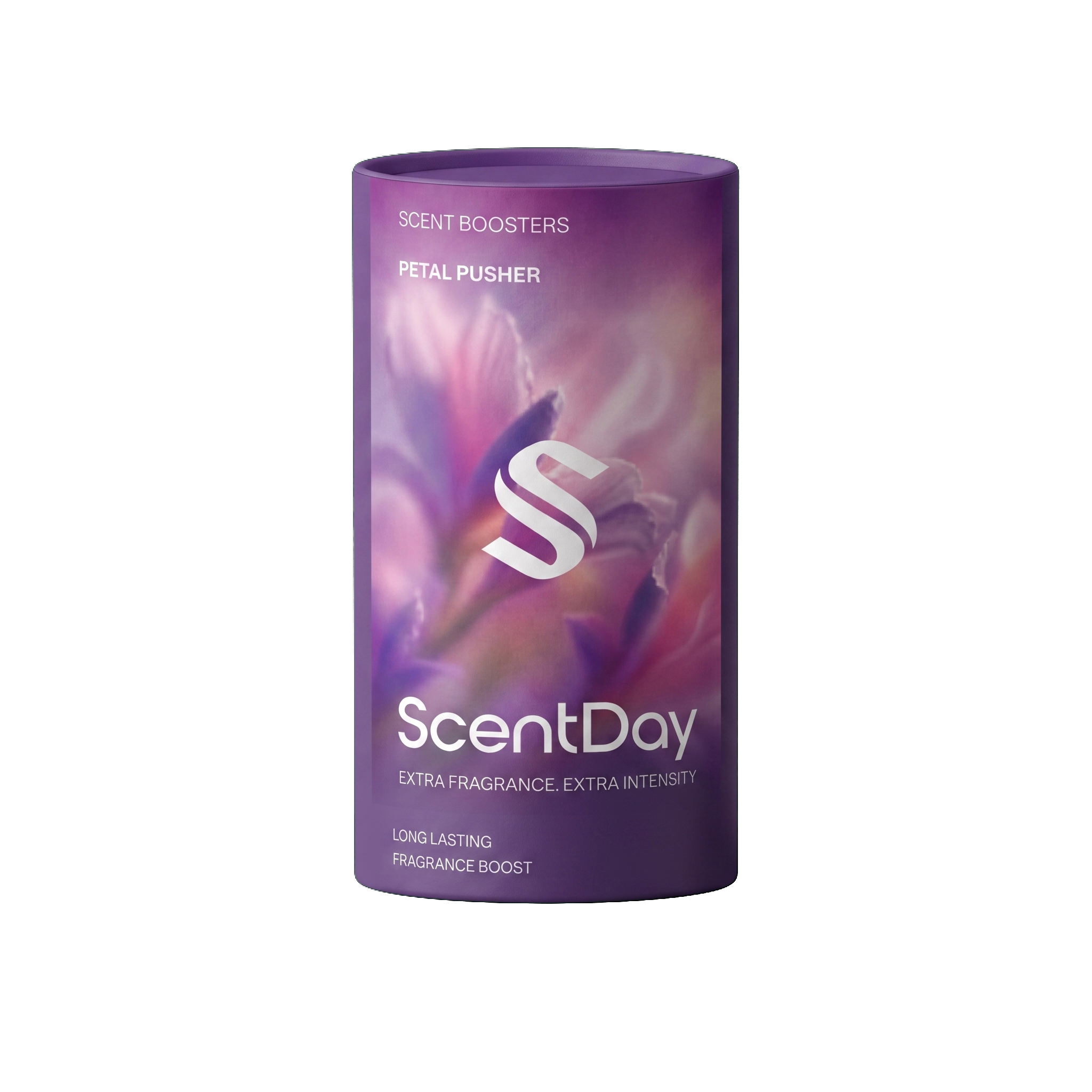 ScentDay In-Wash Scent Booster – Petal Pusher canister, transparent background