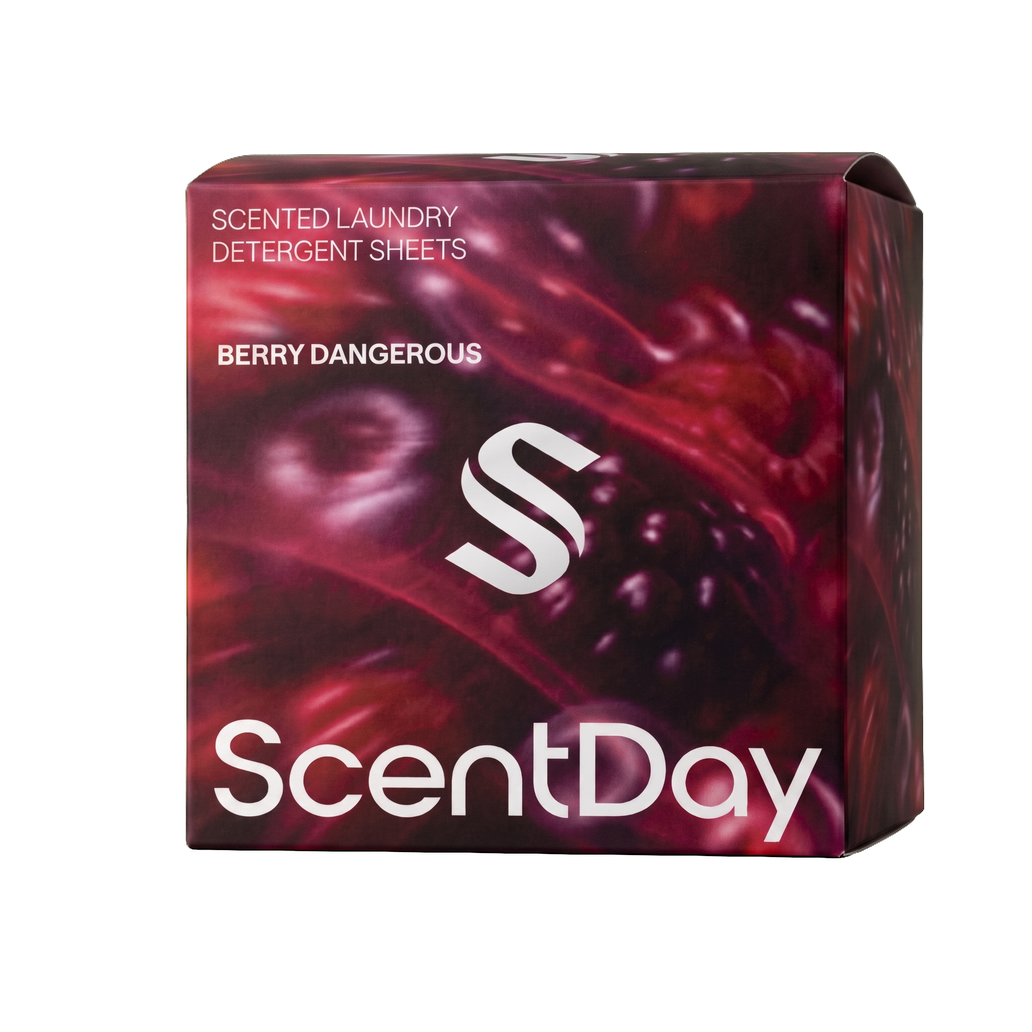 ScentDay Laundry Detergent Sheets – Berry Dangerous box, transparent background