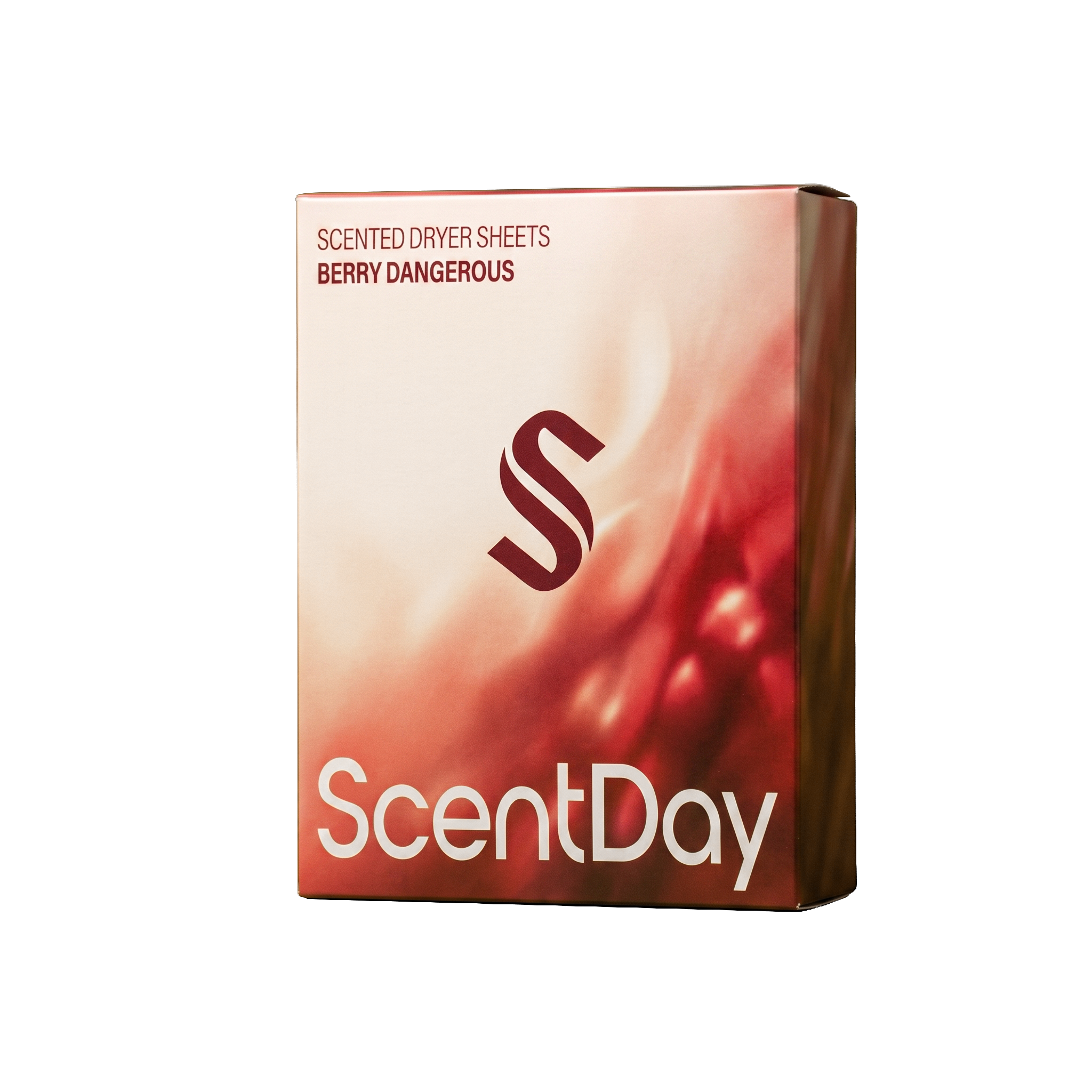 ScentDay Fabric Softener Dryer Sheets – Berry Dangerous box, transparent background