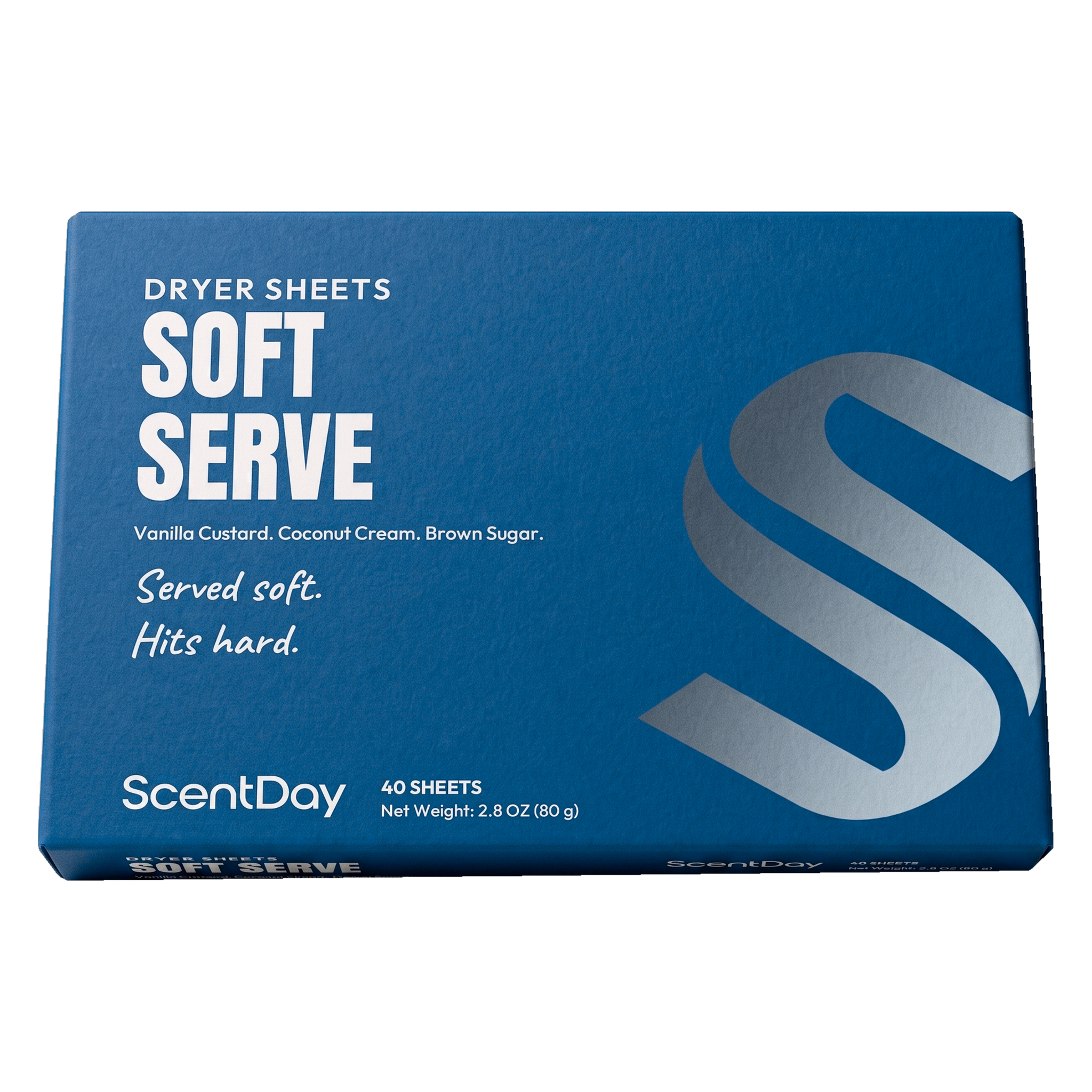 Soft Serve dryer sheets box