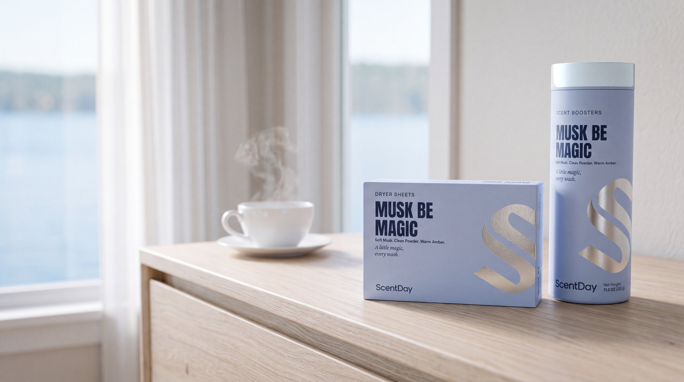 Musk be Magic scent booster and dryer sheets